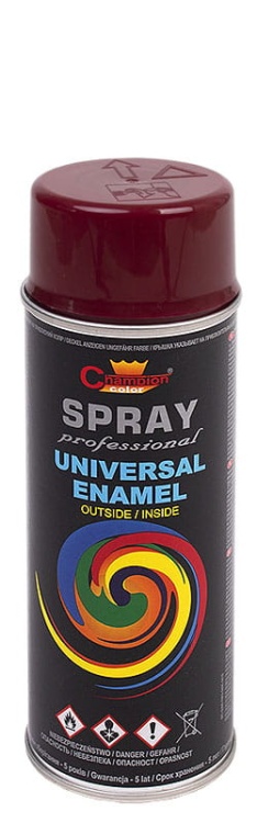 Farba Champion Czerwony Winny Uniwersalna Aerozol RAL3005 400 ml.jpg