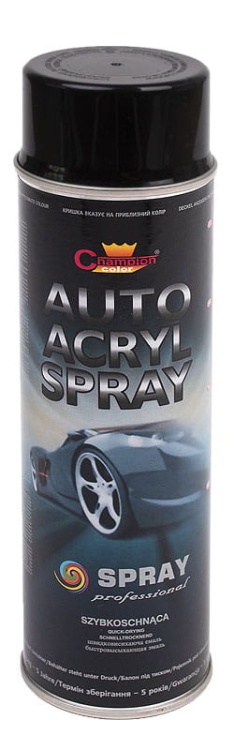 Auto Acryl Champion Czarny Połysk Lakier Akrylowy 500 ml.jpg