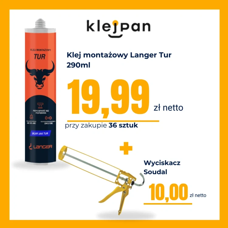 36 sztuk Langer Tur plus wyciskacz Soudal.webp