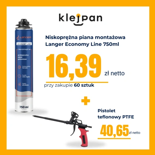 Zestaw 60x Economy Line 16,39i pistolet teflonowy.webp